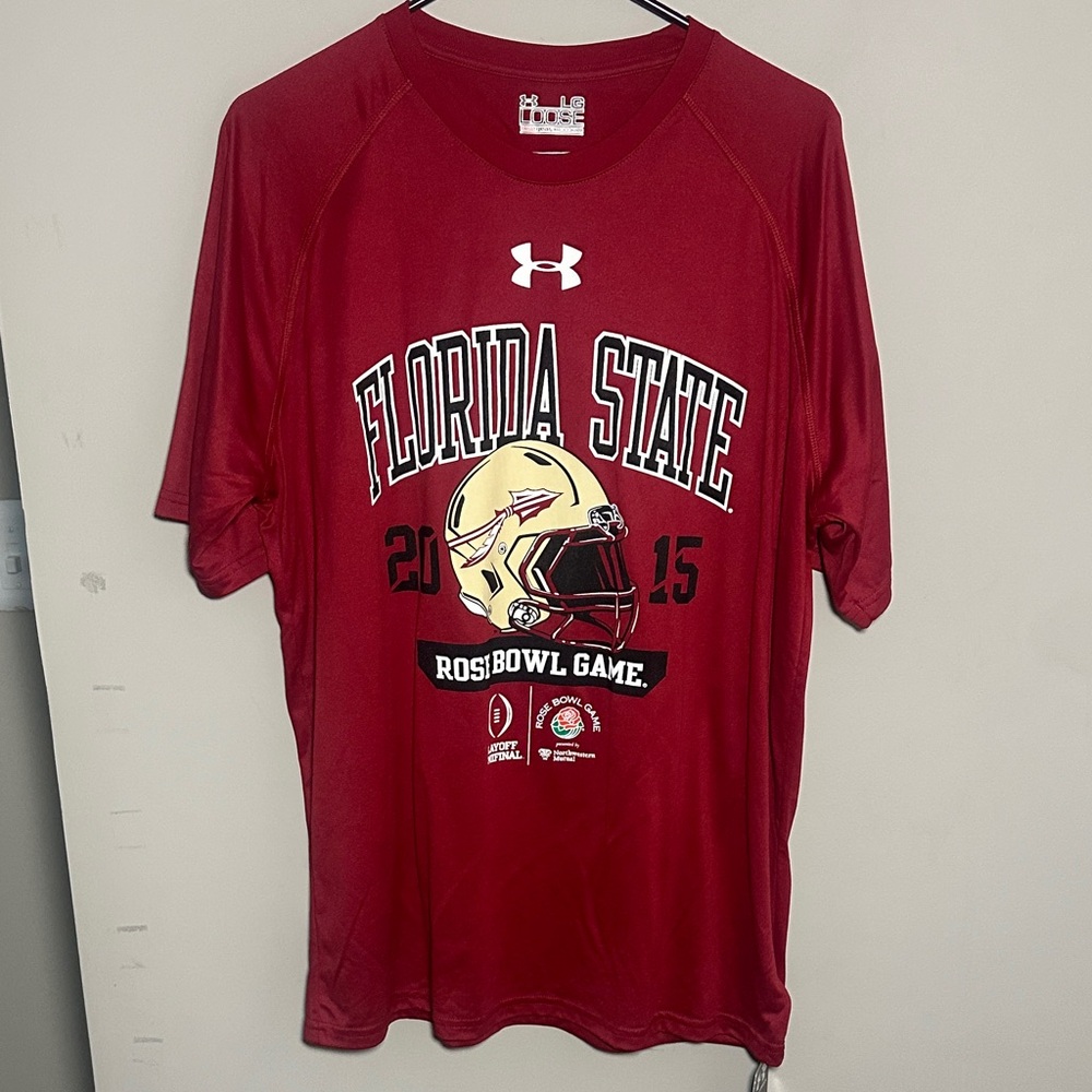 Under Armour New Red Florida State 2015 Rose Bowl T-Shirt